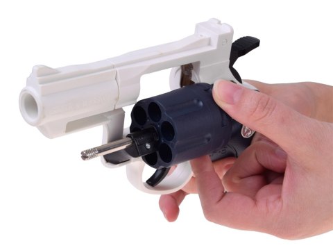 JOKOMISIADA Pistolet REWOLWER zabawkowy, obrotowy + naboje piankowe ZA6411