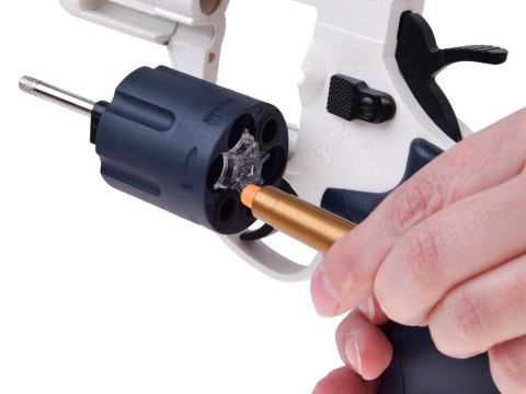 JOKOMISIADA Pistolet REWOLWER zabawkowy, obrotowy + naboje piankowe ZA6411