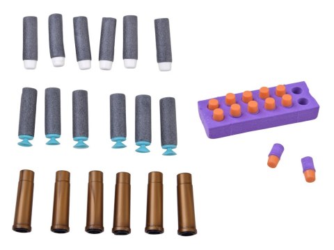 JOKOMISIADA Pistolet REWOLWER zabawkowy, obrotowy + naboje piankowe ZA6411