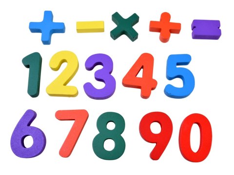 JOKOMISIADA Puzzle drewniane CYFERKI matematyka - układanka edukacyjna 15ele ZA6238