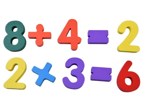 JOKOMISIADA Puzzle drewniane CYFERKI matematyka - układanka edukacyjna 15ele ZA6238
