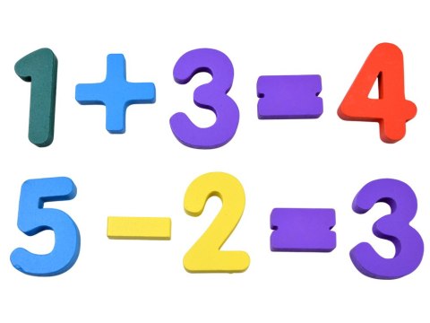 JOKOMISIADA Puzzle drewniane CYFERKI matematyka - układanka edukacyjna 15ele ZA6238