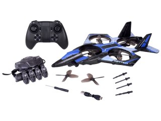 JOKOMISIADA Strzelający DRON Combat - zdalne sterowanie rękawicą i pilotem RC0750