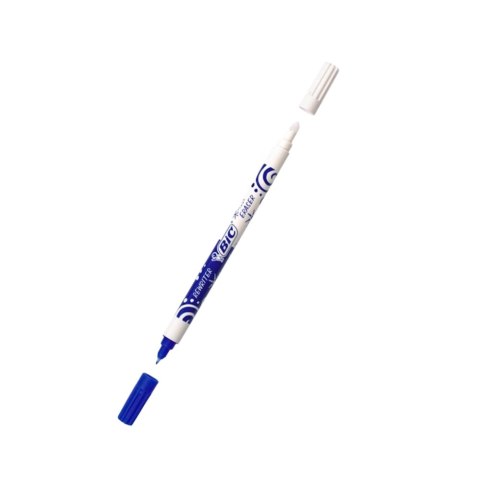 LEAN School Korektor Zmazik Wymazywacz do Pióra Dwustronny Niebieski BIC