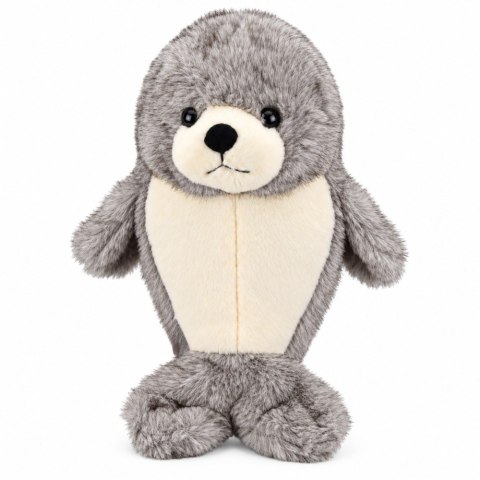 LEAN Toys Pluszowa Foka Przytulanka Maskotka Foczka Biało-Szara 25 cm