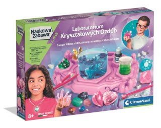 Clementoni Naukowa Zabawa Laboratorium Kryształowych Ozdób Biżuteria Kamienie Szlachetne Język Polski Clementoni 50398