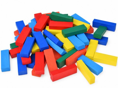 JOKOMISIADA Gra zręcznościowa JENGA chwiejąca się wieża - klocki z drewna ZA6636