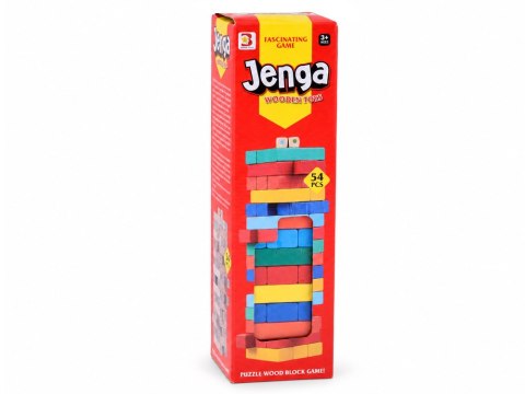 JOKOMISIADA Gra zręcznościowa JENGA chwiejąca się wieża - klocki z drewna ZA6636