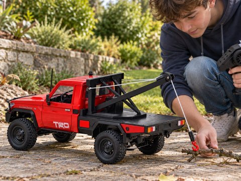 JOKOMISIADA Samochód zdalnie sterowany Toyota Land Cruiser 1:12 4×4 Wyciągarka RC0766