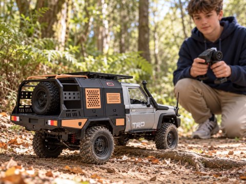 JOKOMISIADA Samochód zdalnie sterowany Toyota Land Cruiser Wyprawowy 1:12 4×4 RC0765