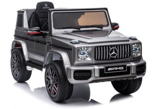 LEAN CARS Auto na Akumulator Mercedes G63 AMG Srebrny Lakierowany BBH-002