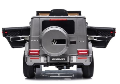 LEAN CARS Auto na Akumulator Mercedes G63 AMG Srebrny Lakierowany BBH-002