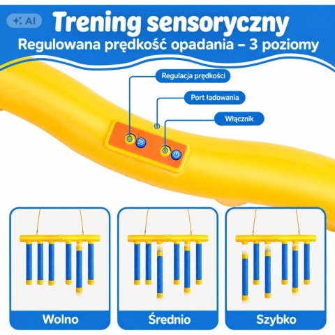 LEAN Toys Gra Zręcznościowa Spadające Patyki Wyzwanie Szybka Reakcja Refleks Łapanie