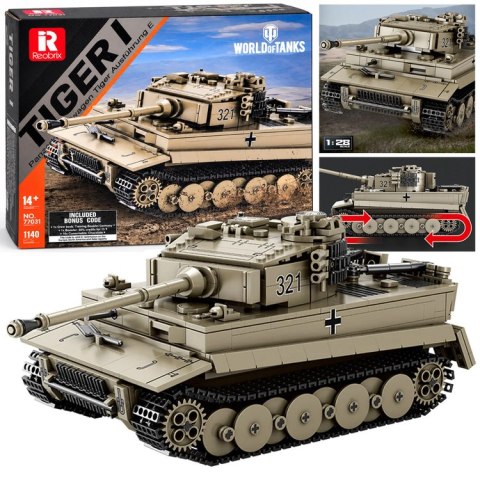JOKOMISIADA Klocki konstrukcyjne czołg TIGER I World of Tanks 1140ele 1:28 ZA5807