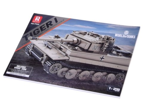JOKOMISIADA Klocki konstrukcyjne czołg TIGER I World of Tanks 1140ele 1:28 ZA5807