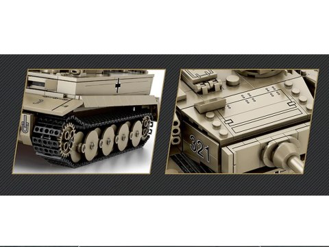 JOKOMISIADA Klocki konstrukcyjne czołg TIGER I World of Tanks 1140ele 1:28 ZA5807