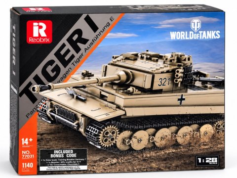 JOKOMISIADA Klocki konstrukcyjne czołg TIGER I World of Tanks 1140ele 1:28 ZA5807