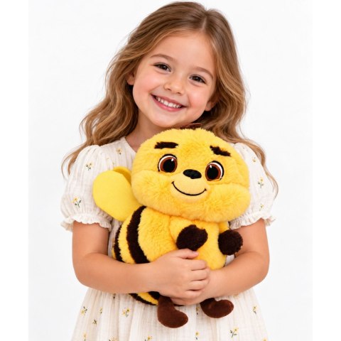 LEAN Toys Duża Pluszowa Pszczółka Maskotka Przytulanka Miękka Pszczoła Żółta 40 cm