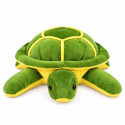 LEAN Toys Duży Pluszowy Żółw Maskotka Przytulanka Miękki Żółto-Zielony 65cm