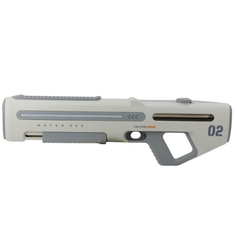 LEAN Toys Elektryczny Automatyczny Karabin Pistolet Na Wodę Biało Szary 1000ml 61cm