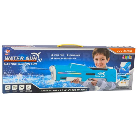 LEAN Toys Elektryczny Automatyczny Karabin Pistolet Na Wodę Biały 1000ml 61cm