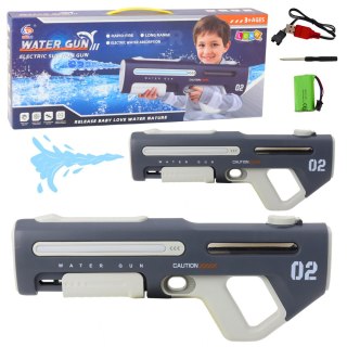LEAN Toys Elektryczny Automatyczny Pistolet Karabin Na Wodę Szary 42cm