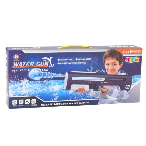 LEAN Toys Elektryczny Automatyczny Pistolet Karabin Na Wodę Szary 42cm