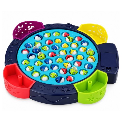 LEAN Toys Gra Interaktywna Zręcznościowa Na Baterie Łowienie Rybek Niebieska