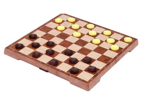 LEAN Toys Gra Strategiczna Szachy Warcaby 2w1 Plansza