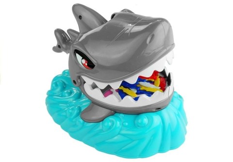 LEAN Toys Gra Zręcznościowa Łowienie Rybek z Paszczy Rekina Szalony Rekin Karty