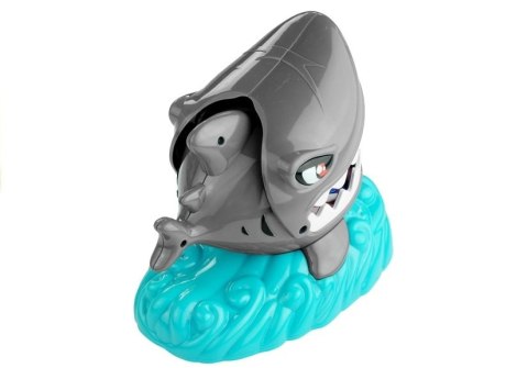 LEAN Toys Gra Zręcznościowa Łowienie Rybek z Paszczy Rekina Szalony Rekin Karty