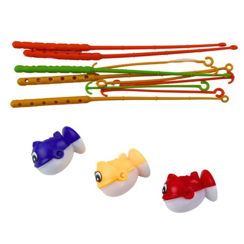 LEAN Toys Gra Zrecznościowa Rodzinna Lowienie Rybek Wędkowanie 45 Rybek 5 Wędek