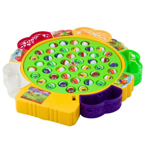 LEAN Toys Gra Zrecznościowa Rodzinna Lowienie Rybek Wędkowanie 45 Rybek 5 Wędek