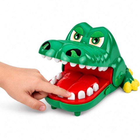 LEAN Toys Gra Zręcznościowa Szalony Krokodyl Gryzący Zielony Światła Dźwięki