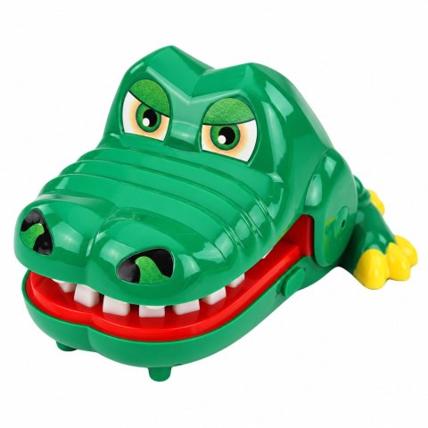 LEAN Toys Gra Zręcznościowa Szalony Krokodyl Gryzący Zielony Światła Dźwięki