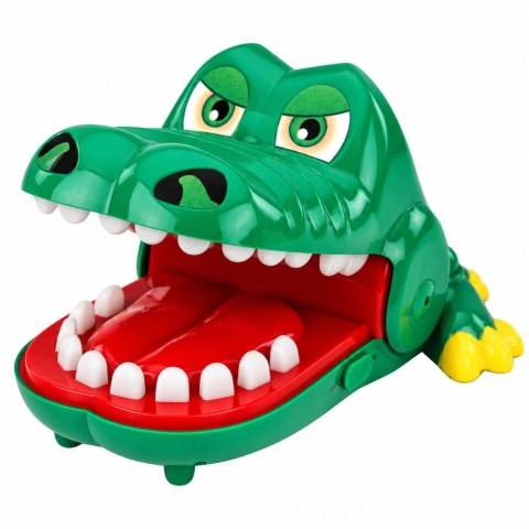 LEAN Toys Gra Zręcznościowa Szalony Krokodyl Gryzący Zielony Światła Dźwięki