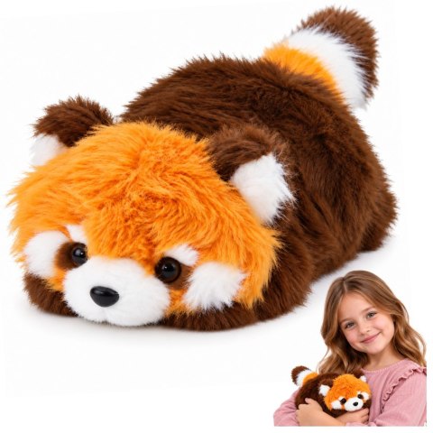 LEAN Toys Mała Pluszowa Panda Czerwona Przytulanka Maskotka Rudawo-Brązowa 16 cm