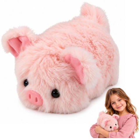 LEAN Toys Mała Pluszowa Świnka Przytulanka Maskotka Zwierzątko Różowa 16 cm