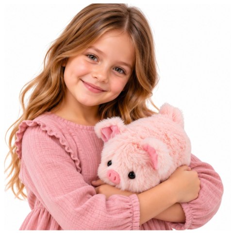 LEAN Toys Mała Pluszowa Świnka Przytulanka Maskotka Zwierzątko Różowa 16 cm