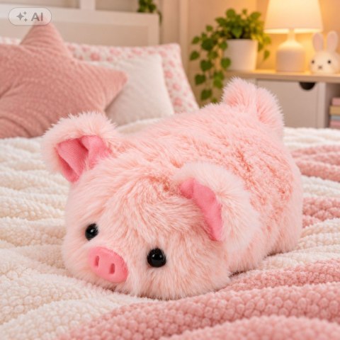 LEAN Toys Mała Pluszowa Świnka Przytulanka Maskotka Zwierzątko Różowa 16 cm