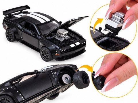 JOKOMISIADA Samochód metalowy licencjonowany Dodge Challenger SRT Hellcat TUNING ZA6459
