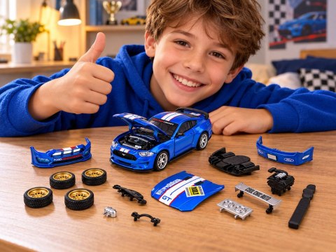 JOKOMISIADA Samochód metalowy licencjonowany Ford Mustang GT 2018 s. 1:42 TUNING ZA6457