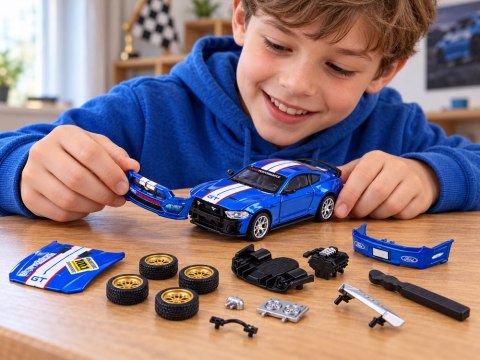 JOKOMISIADA Samochód metalowy licencjonowany Ford Mustang GT 2018 s. 1:42 TUNING ZA6457