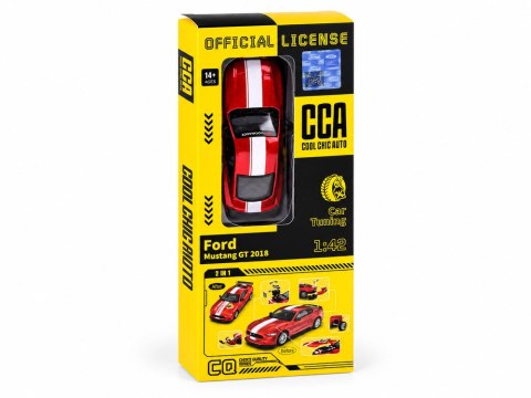 JOKOMISIADA Samochód metalowy licencjonowany Ford Mustang GT 2018 s. 1:42 TUNING ZA6458