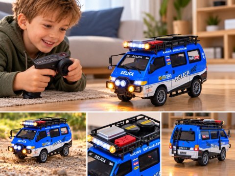 JOKOMISIADA Samochód zdalnie sterowany Mitsubishi Delica 1:24 Terenowy van RC0805