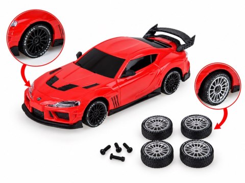 JOKOMISIADA Samochód zdalnie sterowany Toyota Supra Drift 1:43 4x4, LED, szybki RC0803