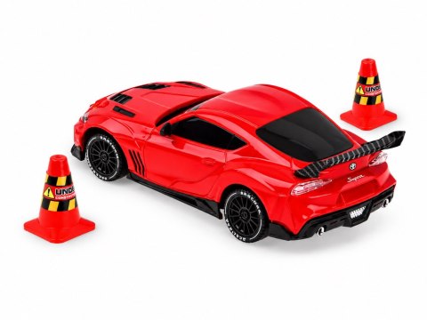 JOKOMISIADA Samochód zdalnie sterowany Toyota Supra Drift 1:43 4x4, LED, szybki RC0803