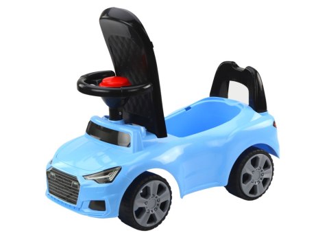 LEAN CARS Samochód Jeździk Z Oparciem QX-3396 Klakson Schowek Niebieski