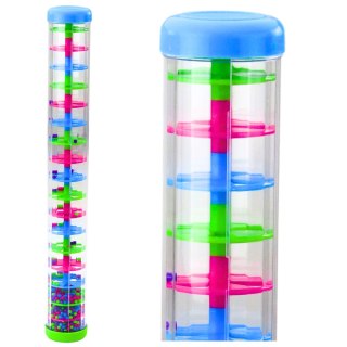 LEAN TOYS Duża Tuba Sensoryczna Deszczownica Grzechotka Kolorowe Kulki 40cm