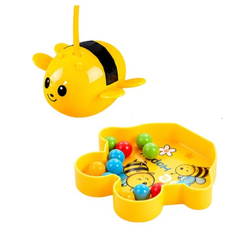LEAN TOYS Gra Zręcznościowa Towarzyska Łowienie Kulek Pszczółki Magnetyczne Zestaw